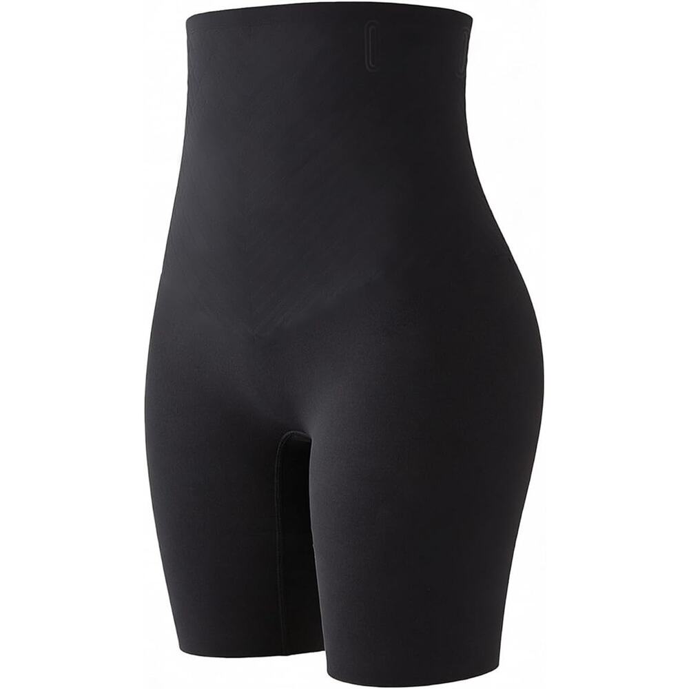 Women High Waist Shapewear Shorts Tummy Control Slimming Body Shaper Black M